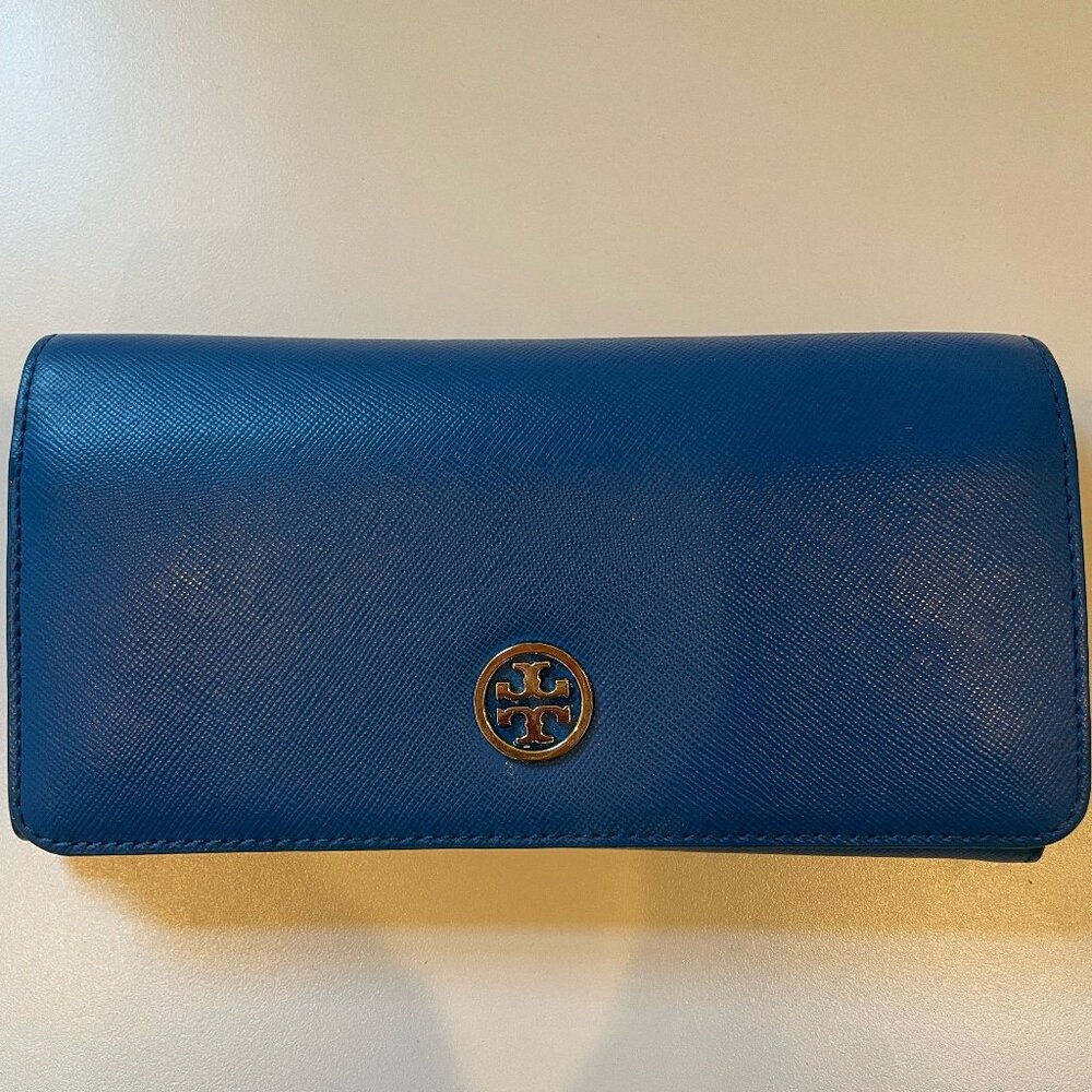 Blue Tory Burch wallet